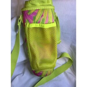 MY TAGALONGS ✨ Water Bottle Purse/Holder✨ Bright Lime Green & Pink Summer Design